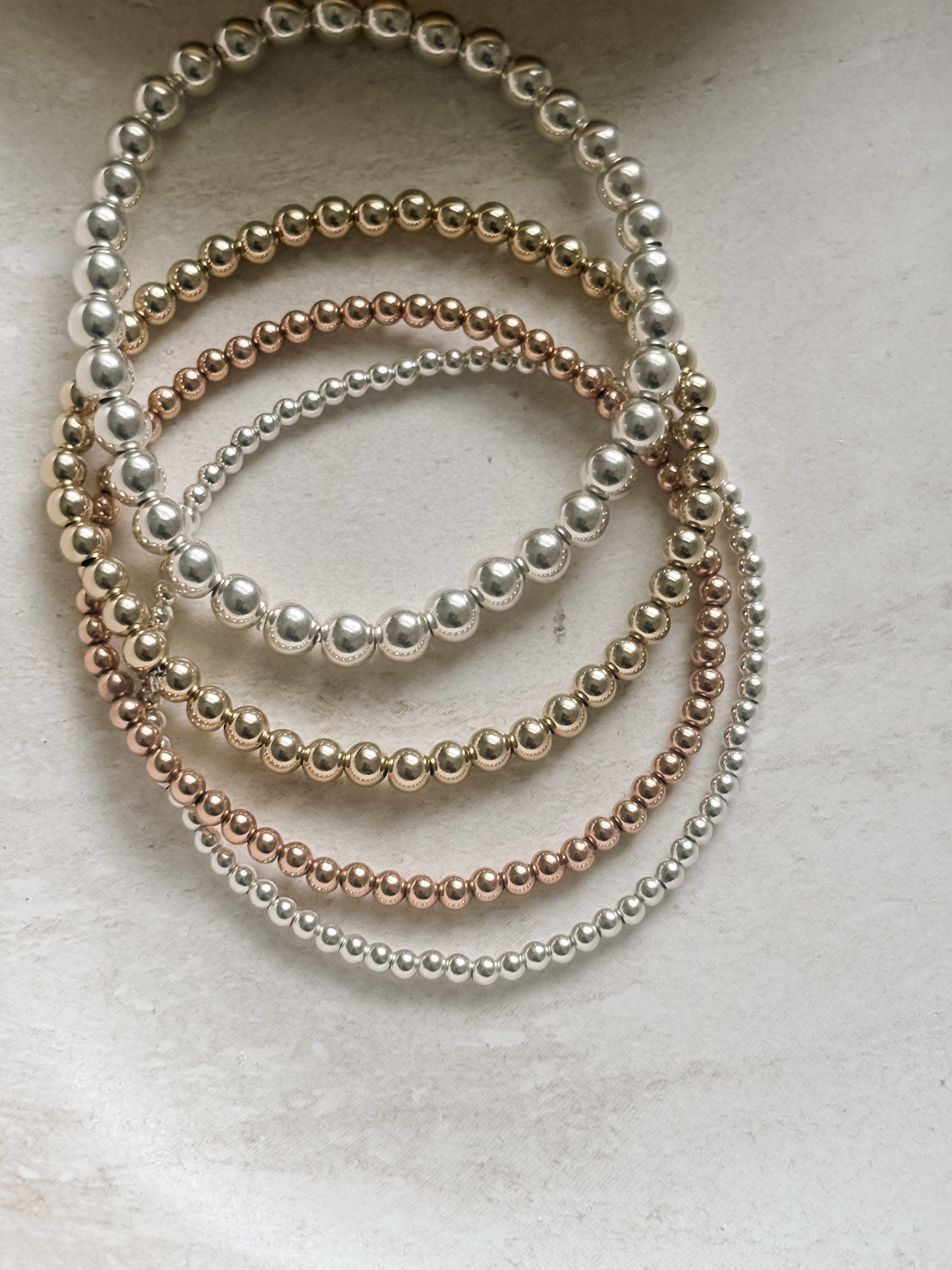 Gold Filled, Rose Gold & Sterling Silver Beads