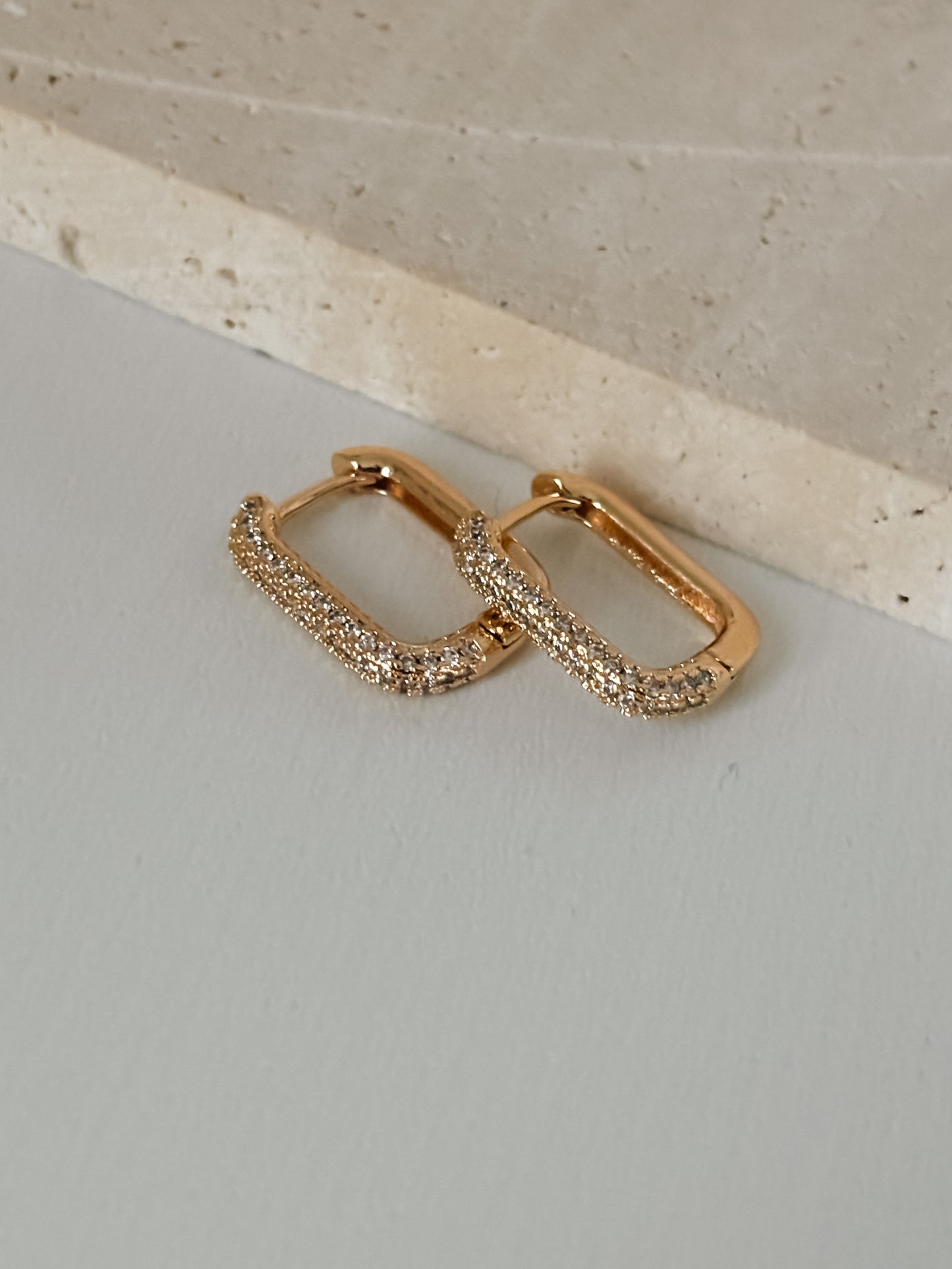 CZ Oval Earrings