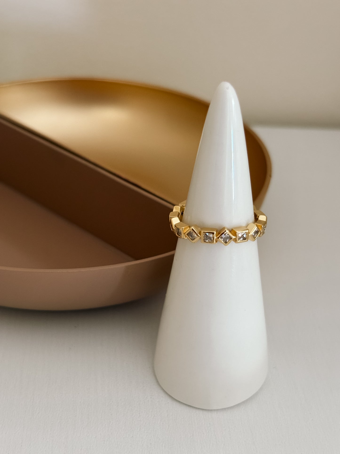 Square CZ Ring