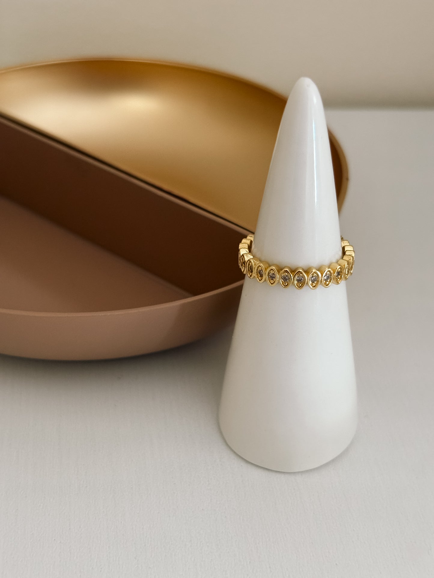 Oval CZ Ring