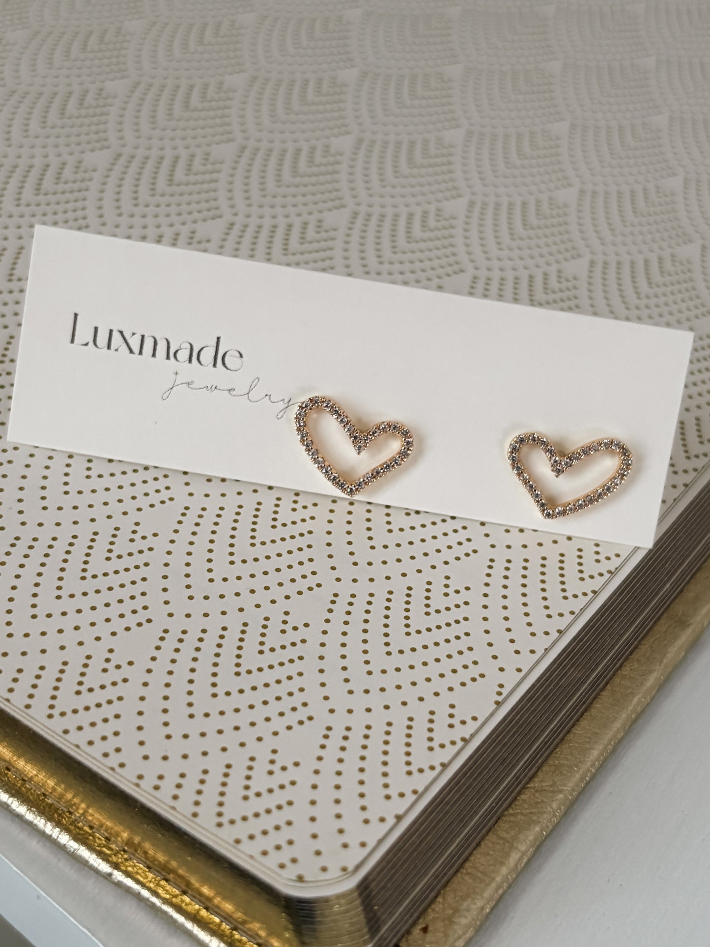 Boho Heart Studs