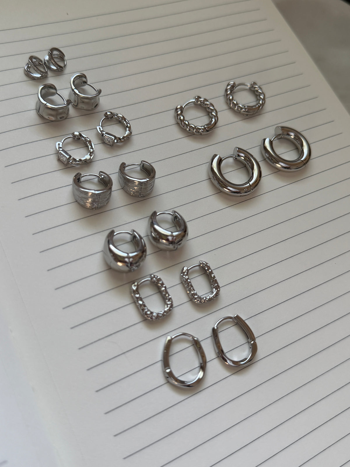 Silver Chunky Huggies