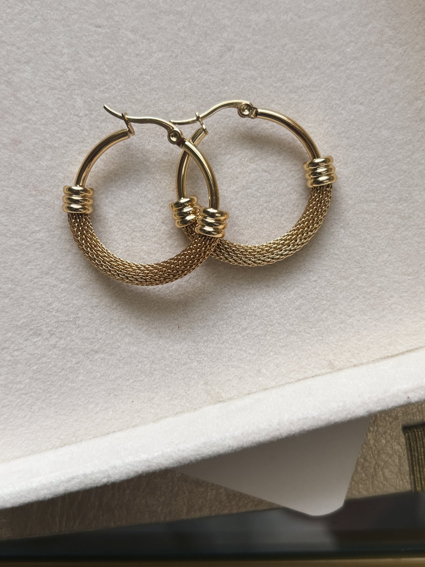 Bold Textured Hoops
