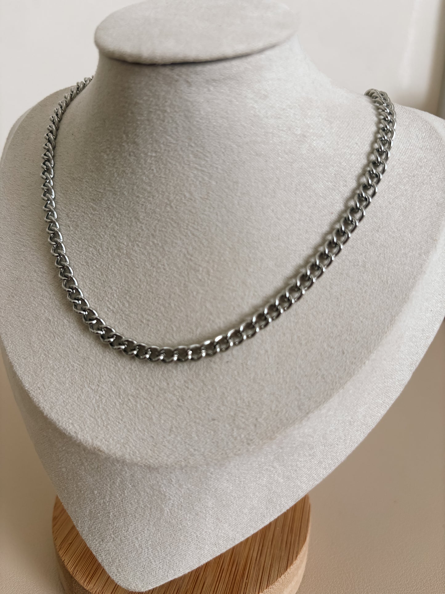 Silver Curb Chain