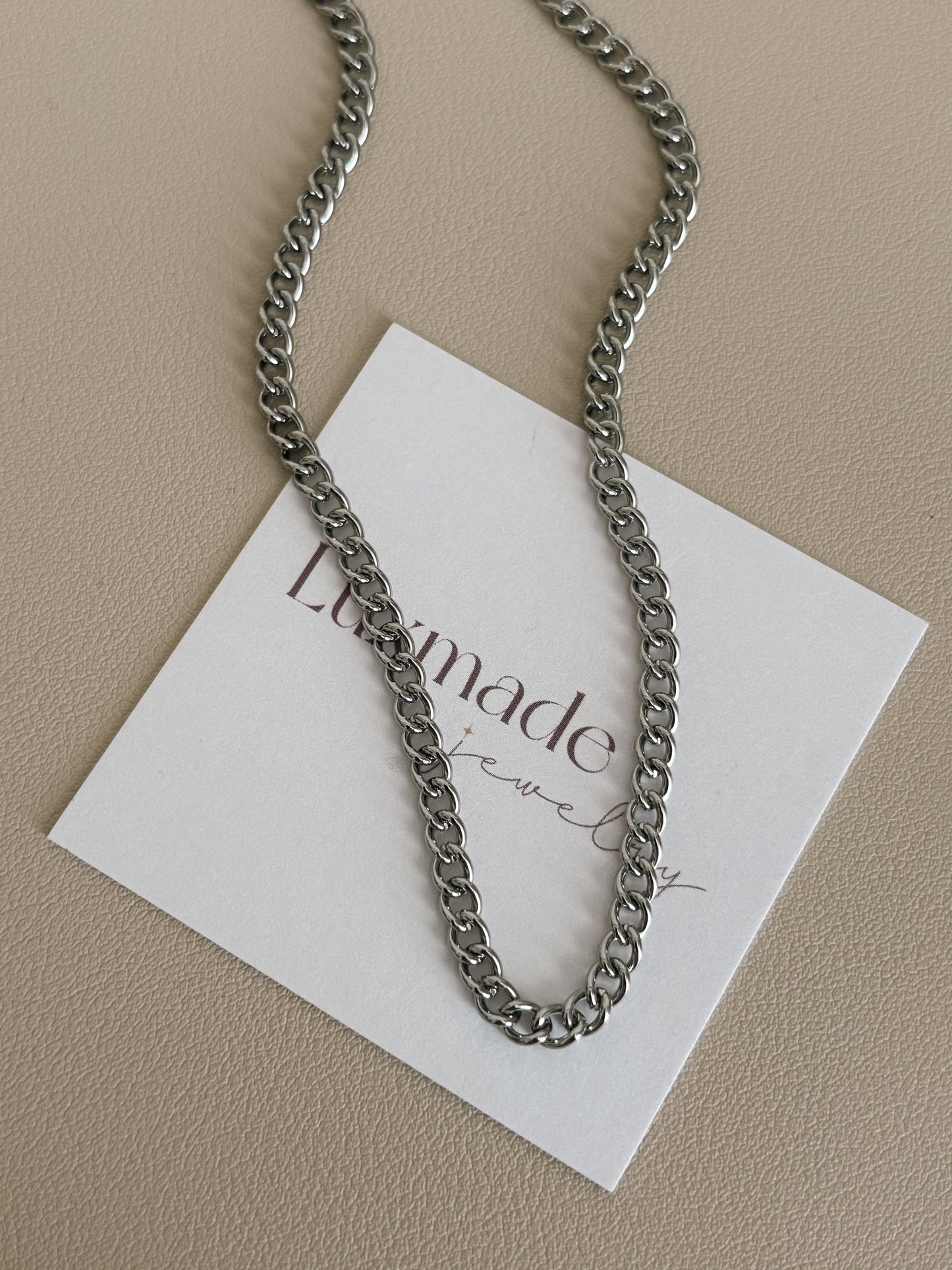 Silver Curb Chain