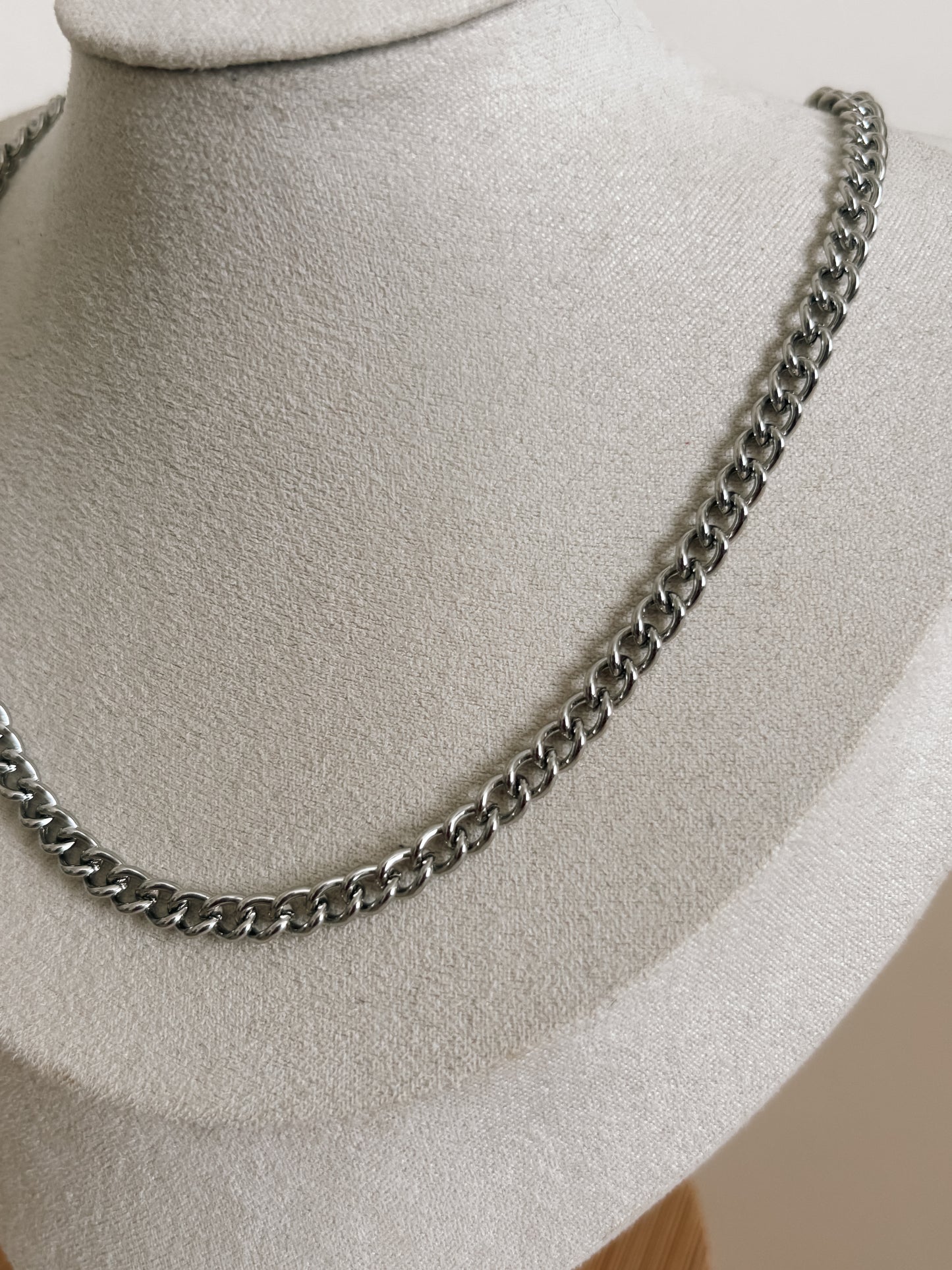 Silver Curb Chain