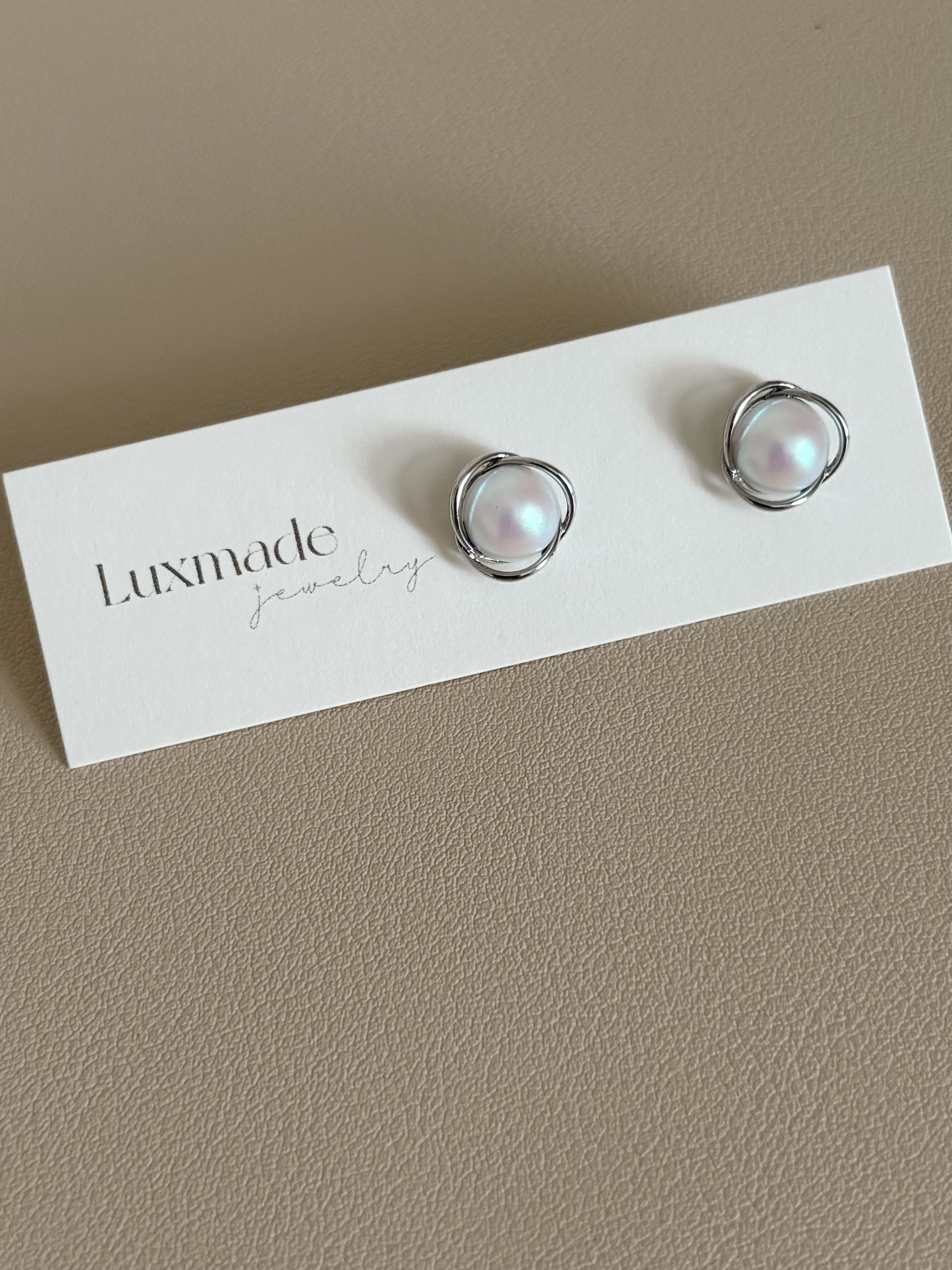 Pearl And Silver Studs