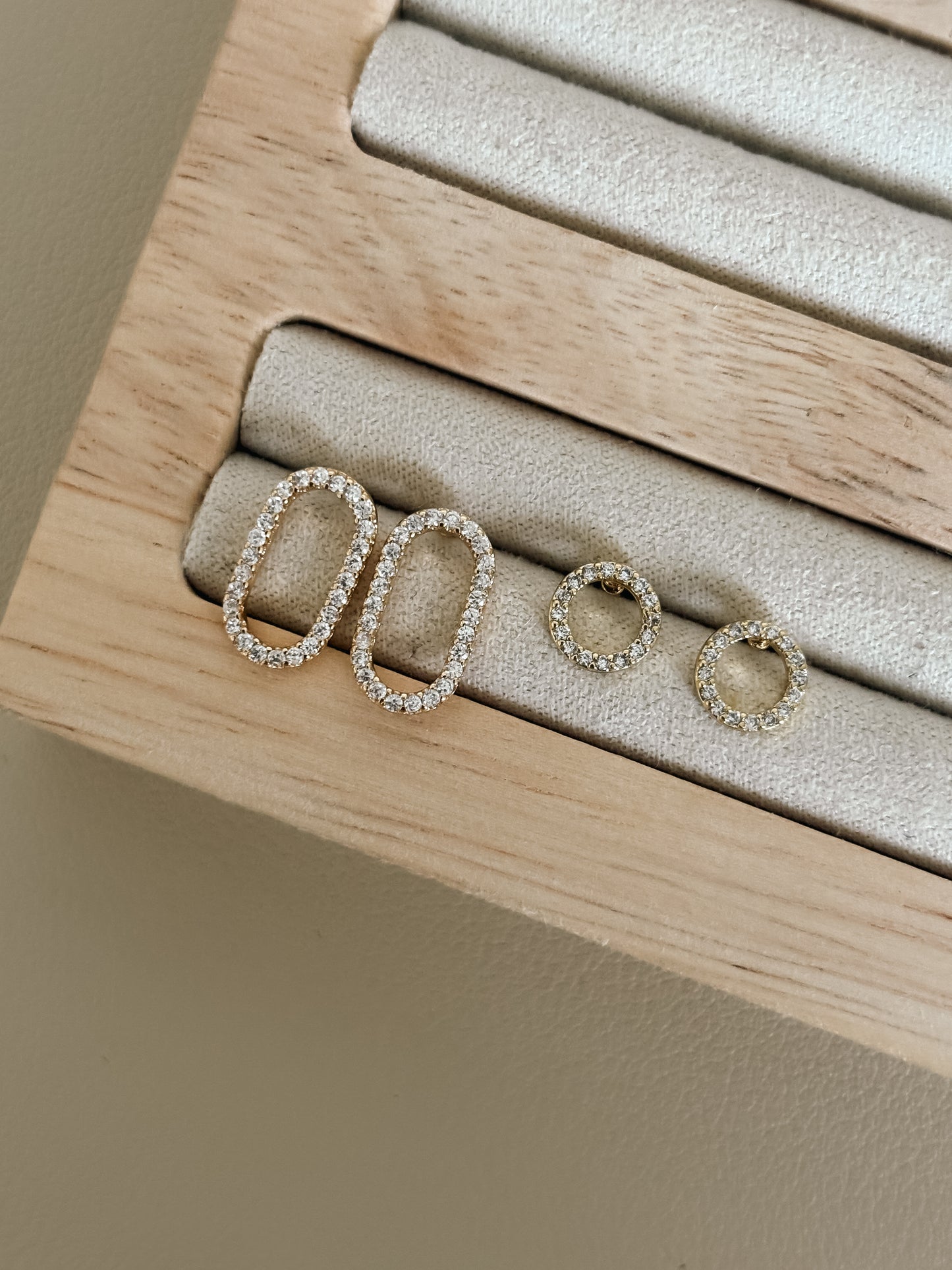 Round CZ Earrings