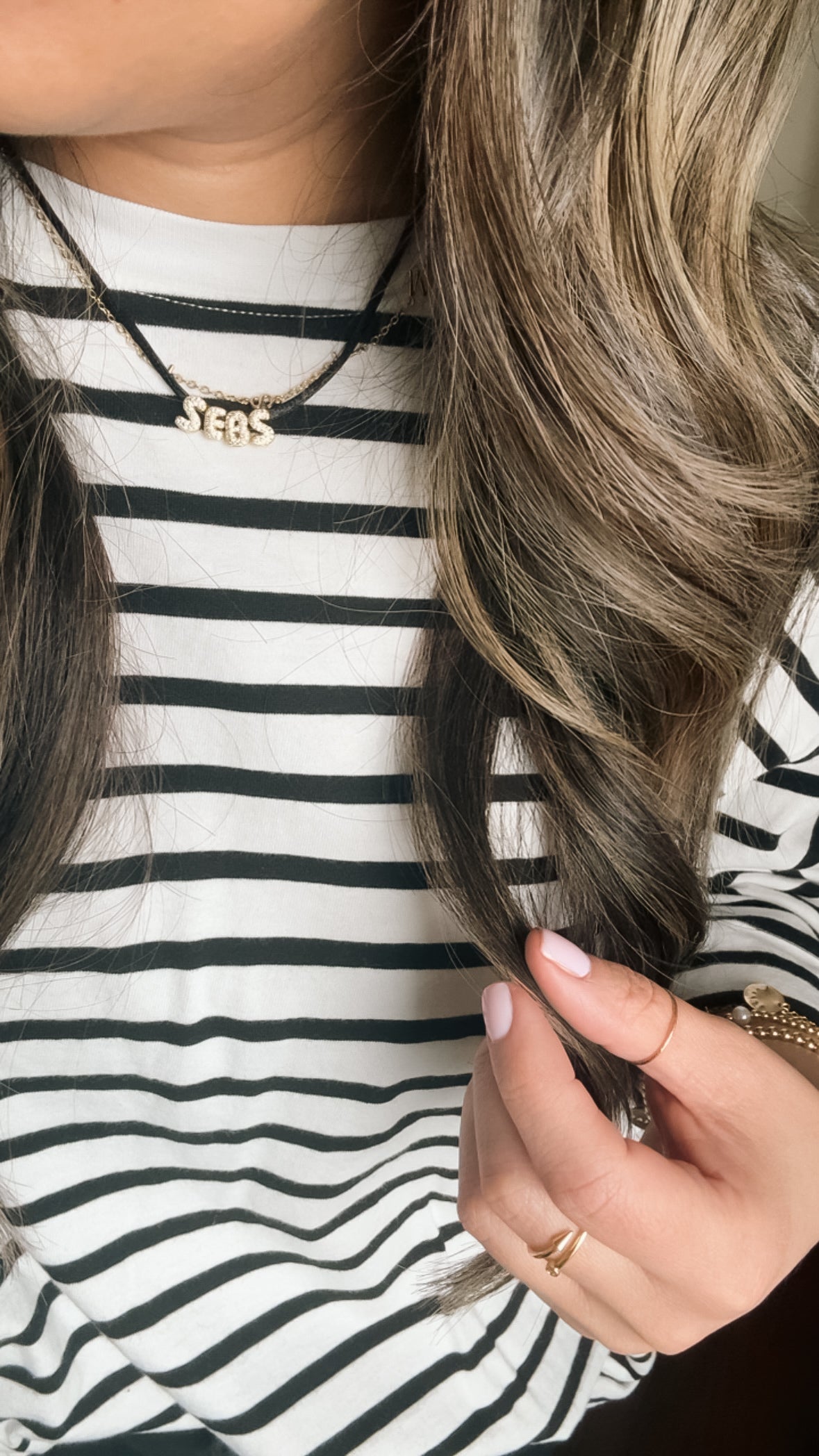 Initial Cord Necklace
