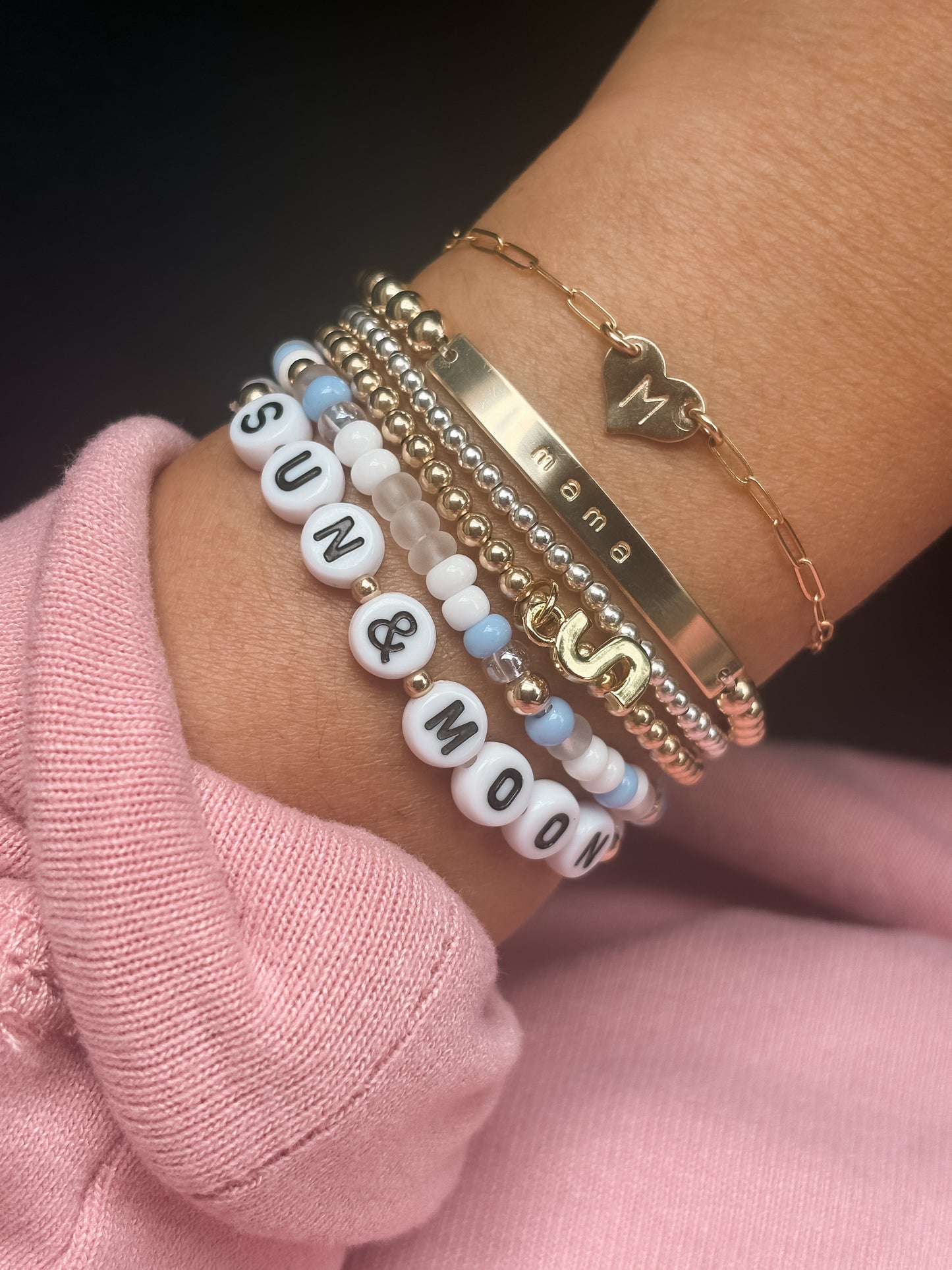 Bar And Beads Bracelet