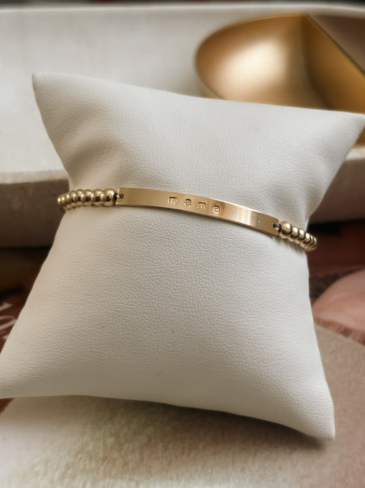 Bar And Beads Bracelet