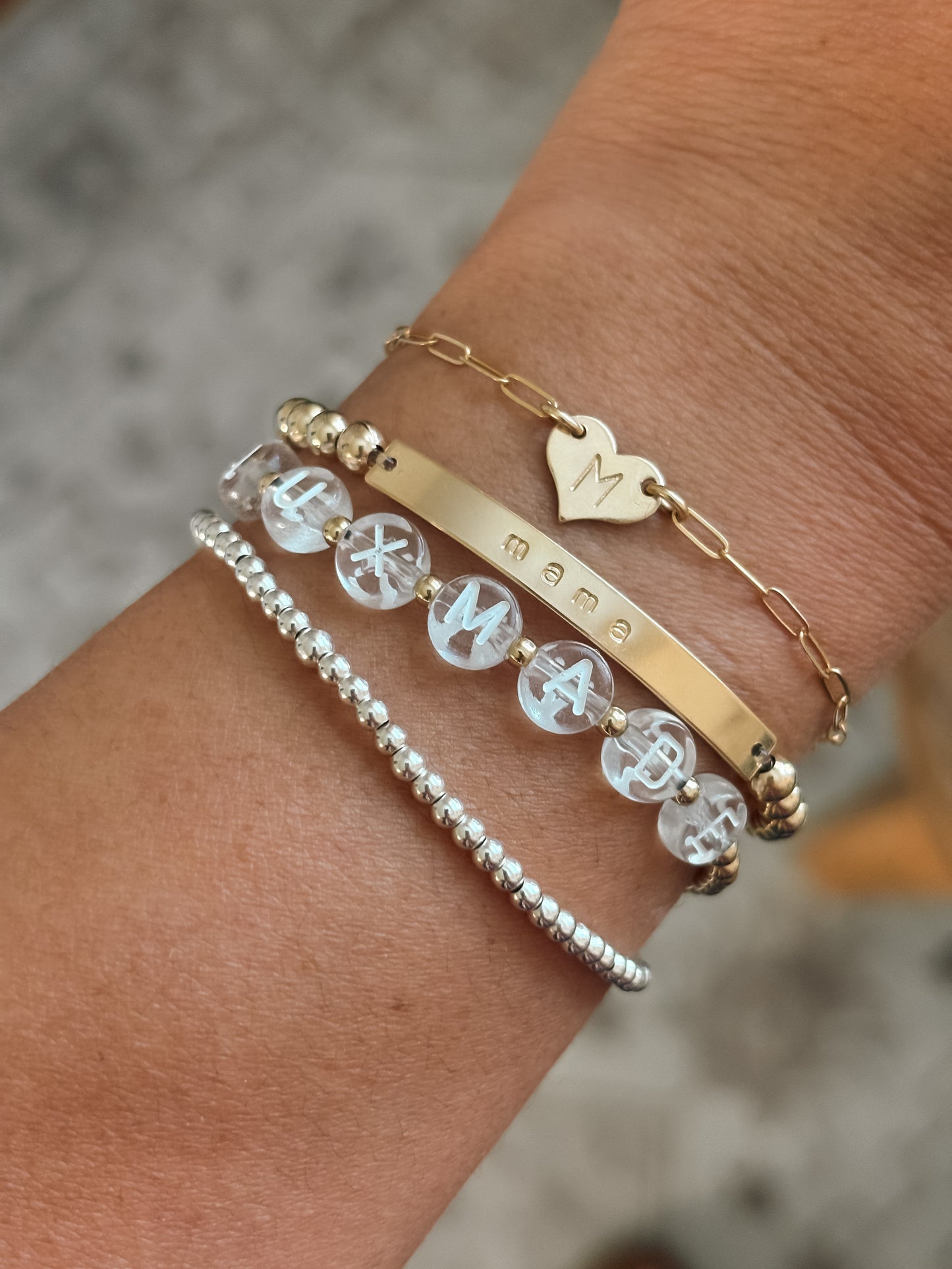 Bar And Beads Bracelet