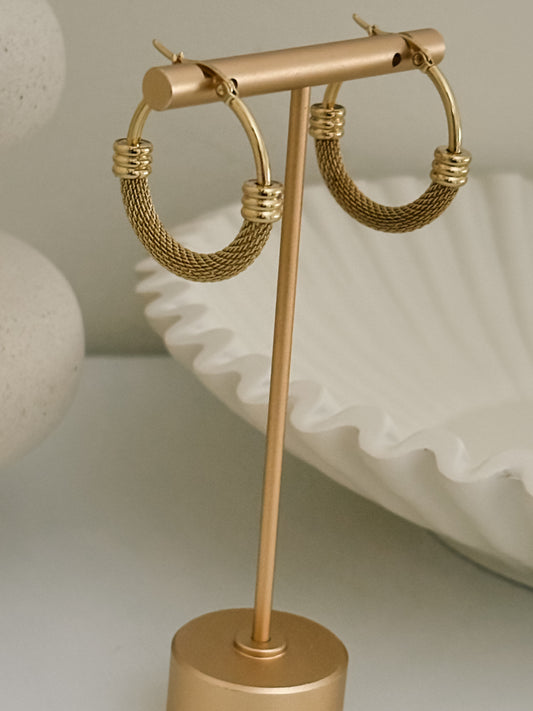 Bold Textured Hoops