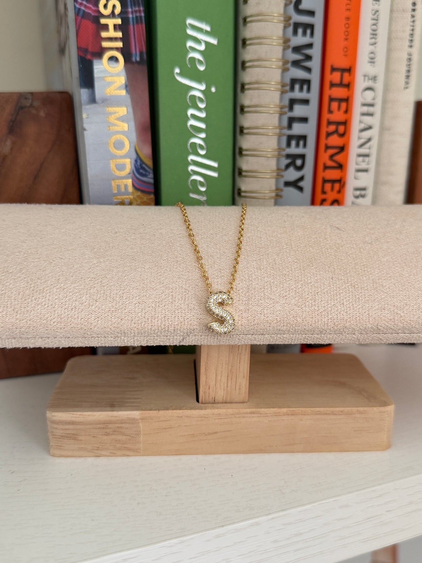 CZ Initial Necklace