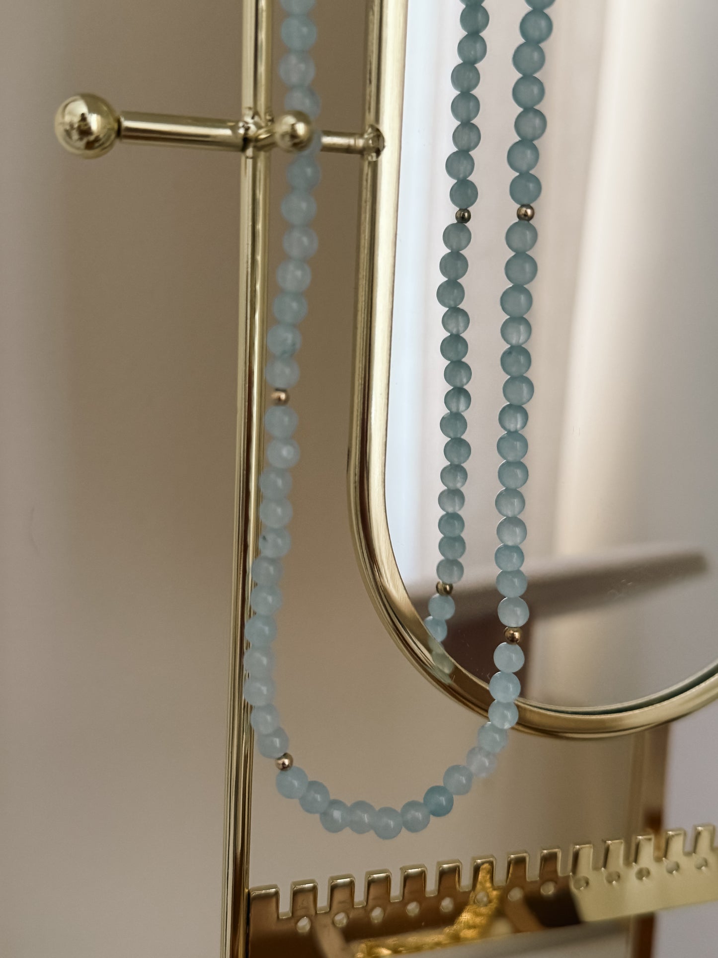 Light Blue Beaded Necklace