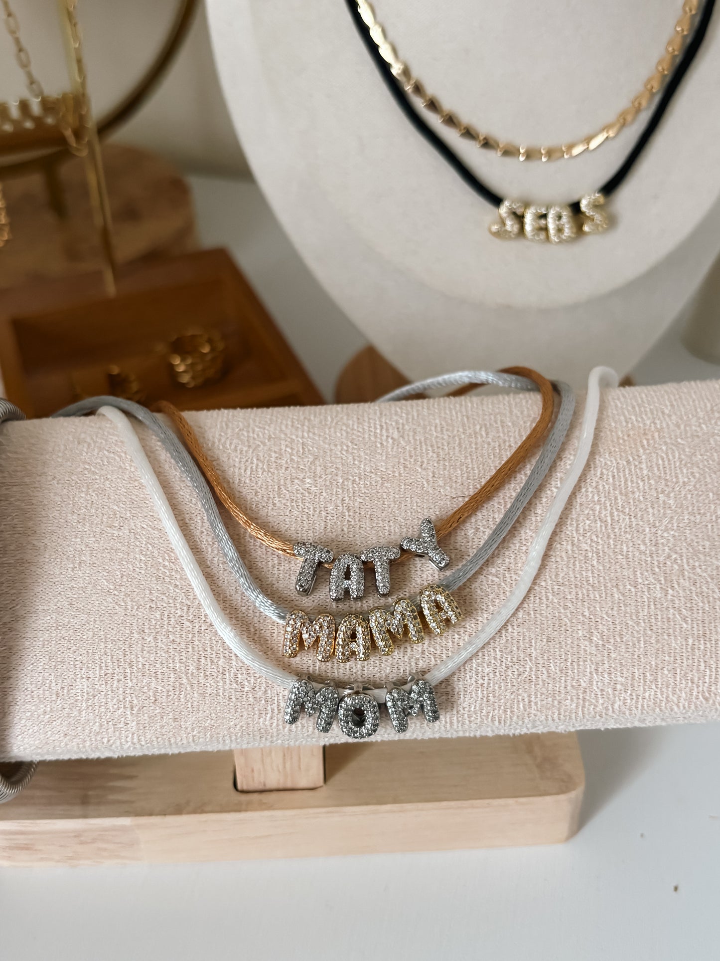 Initial Cord Necklace