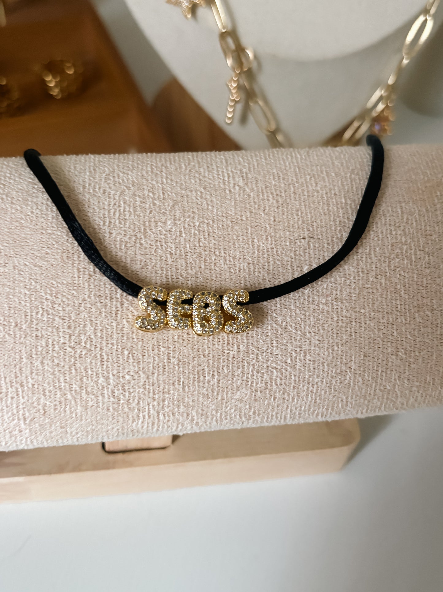 Initial Cord Necklace
