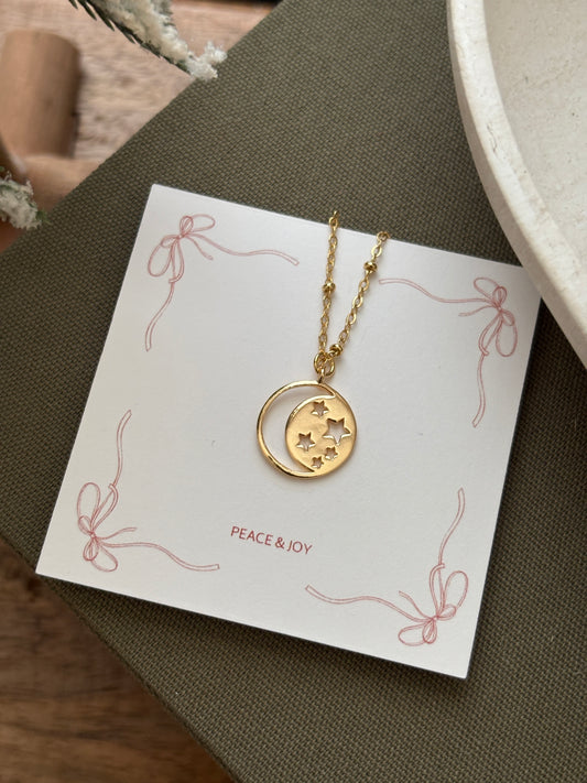 Moon And Star Necklace