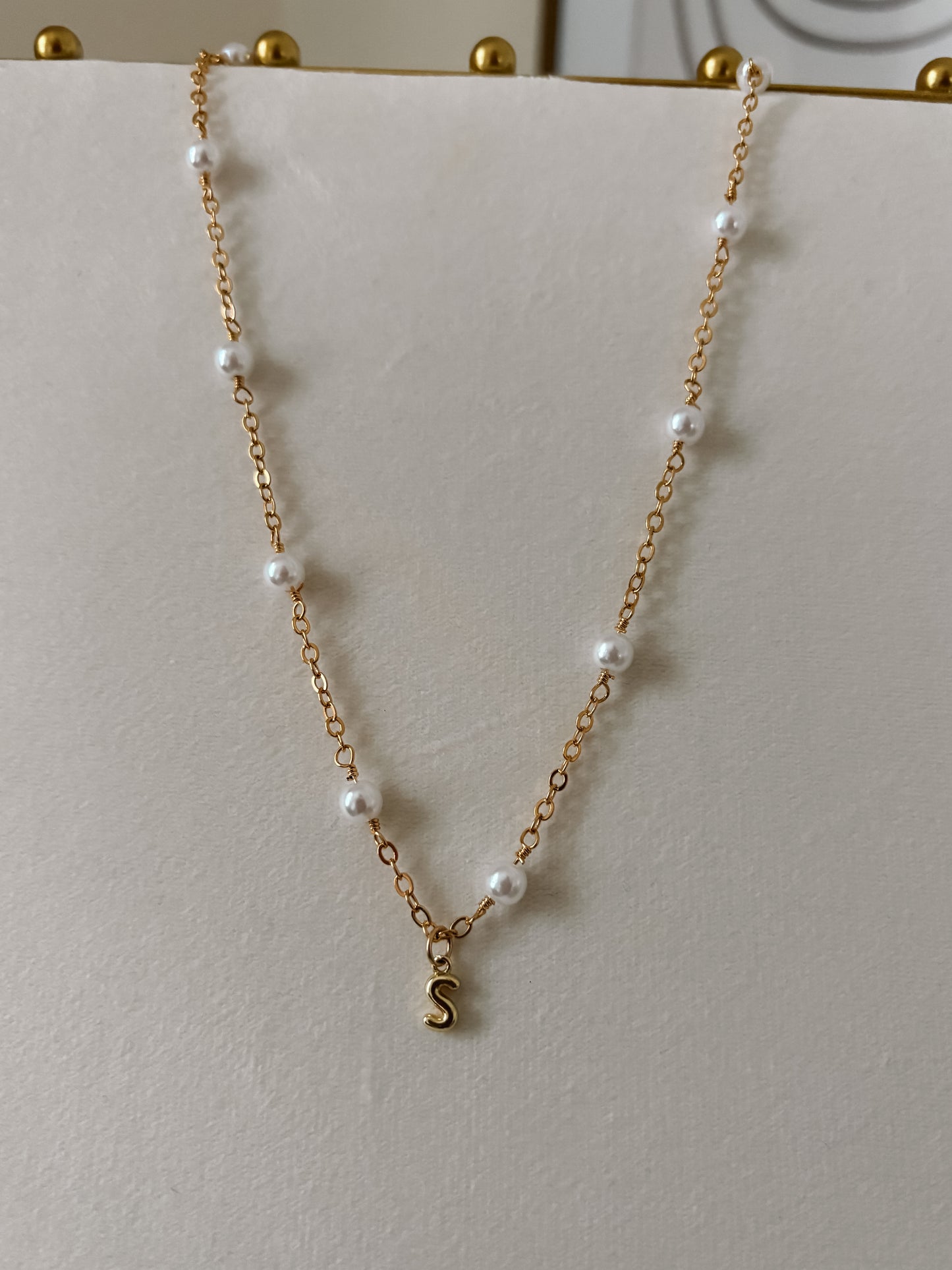 Pearls And Mini Initial