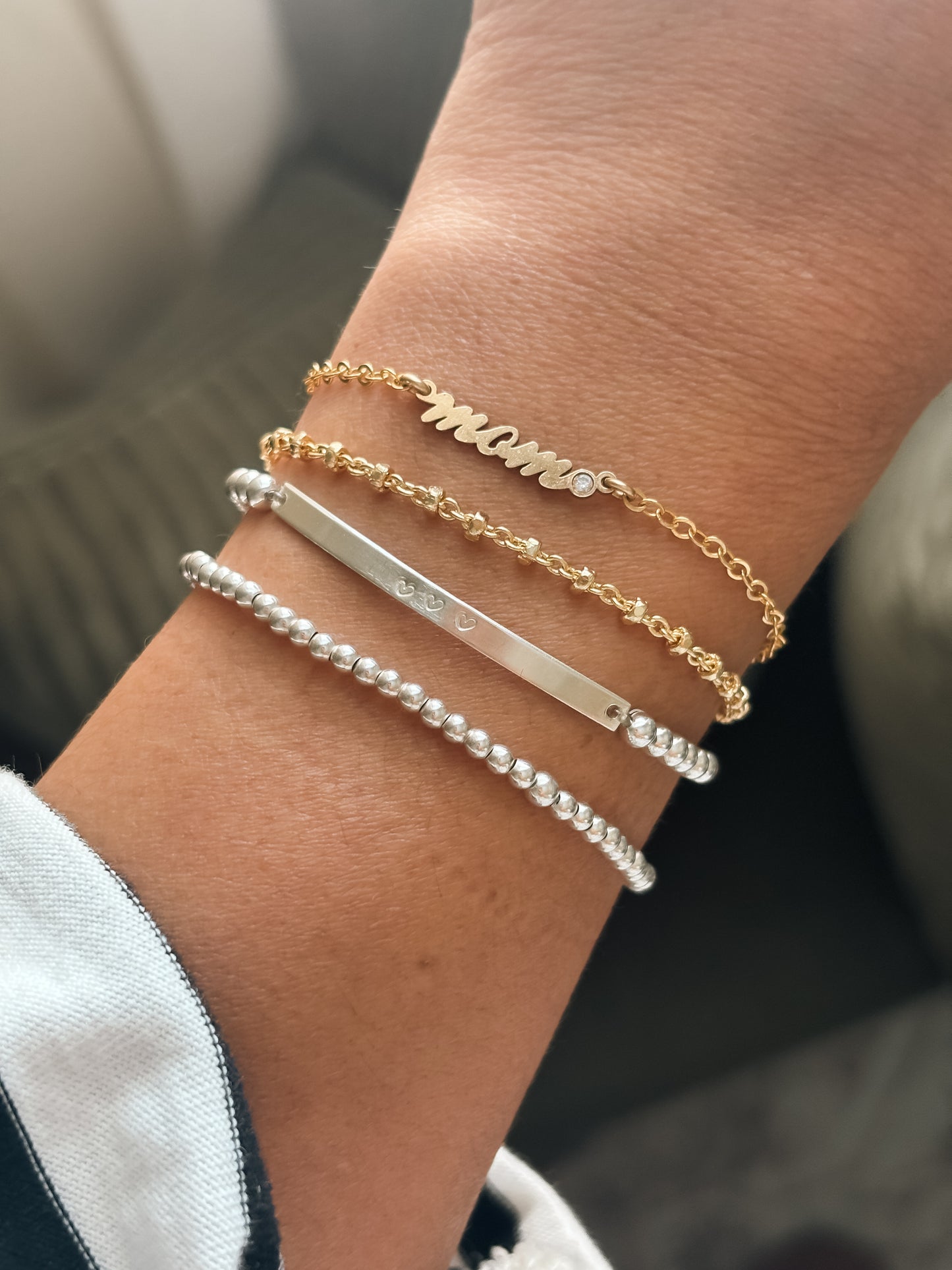 Sterling Silver Bar Bracelet