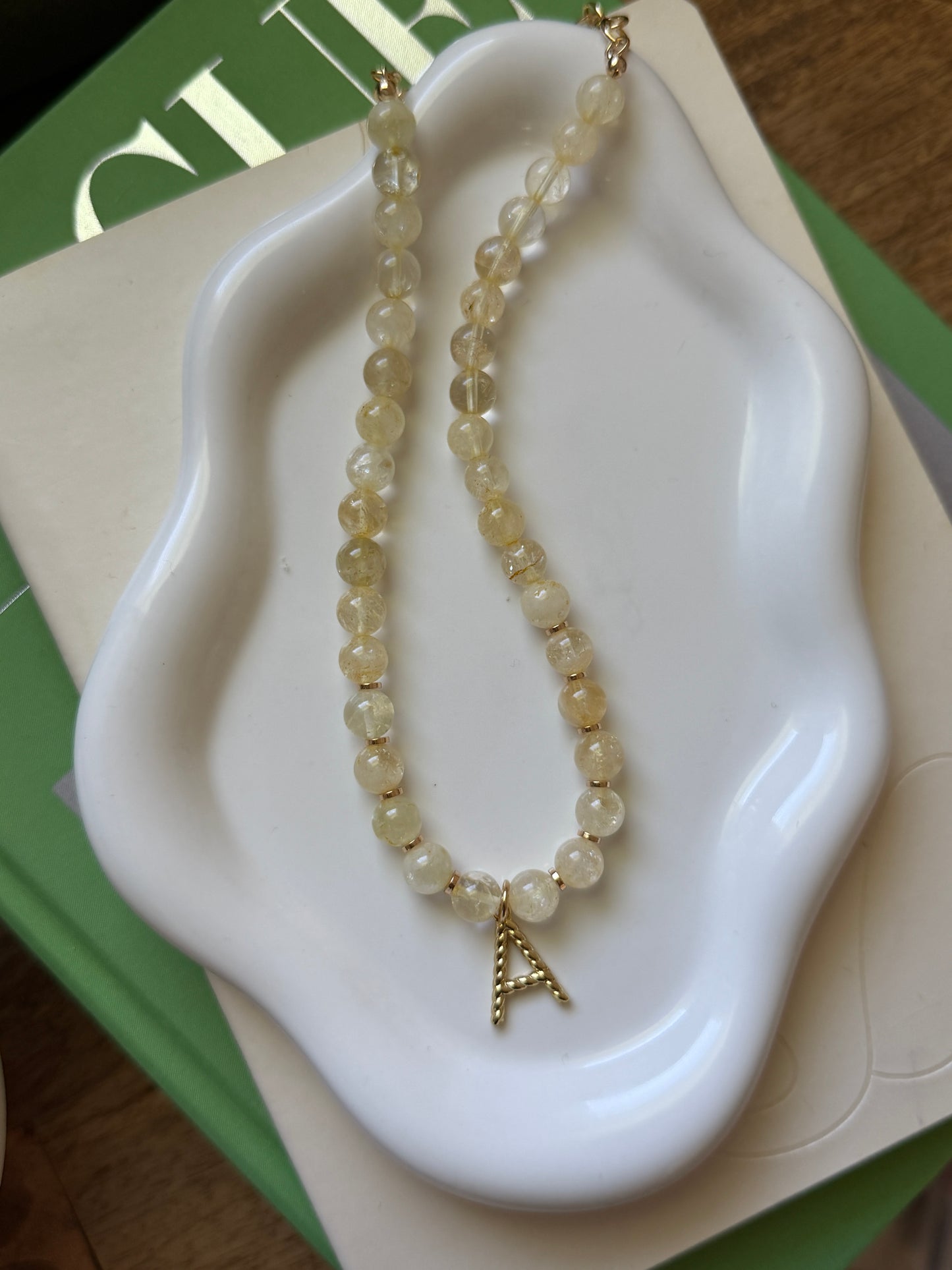 Yellow Beaded Necklace