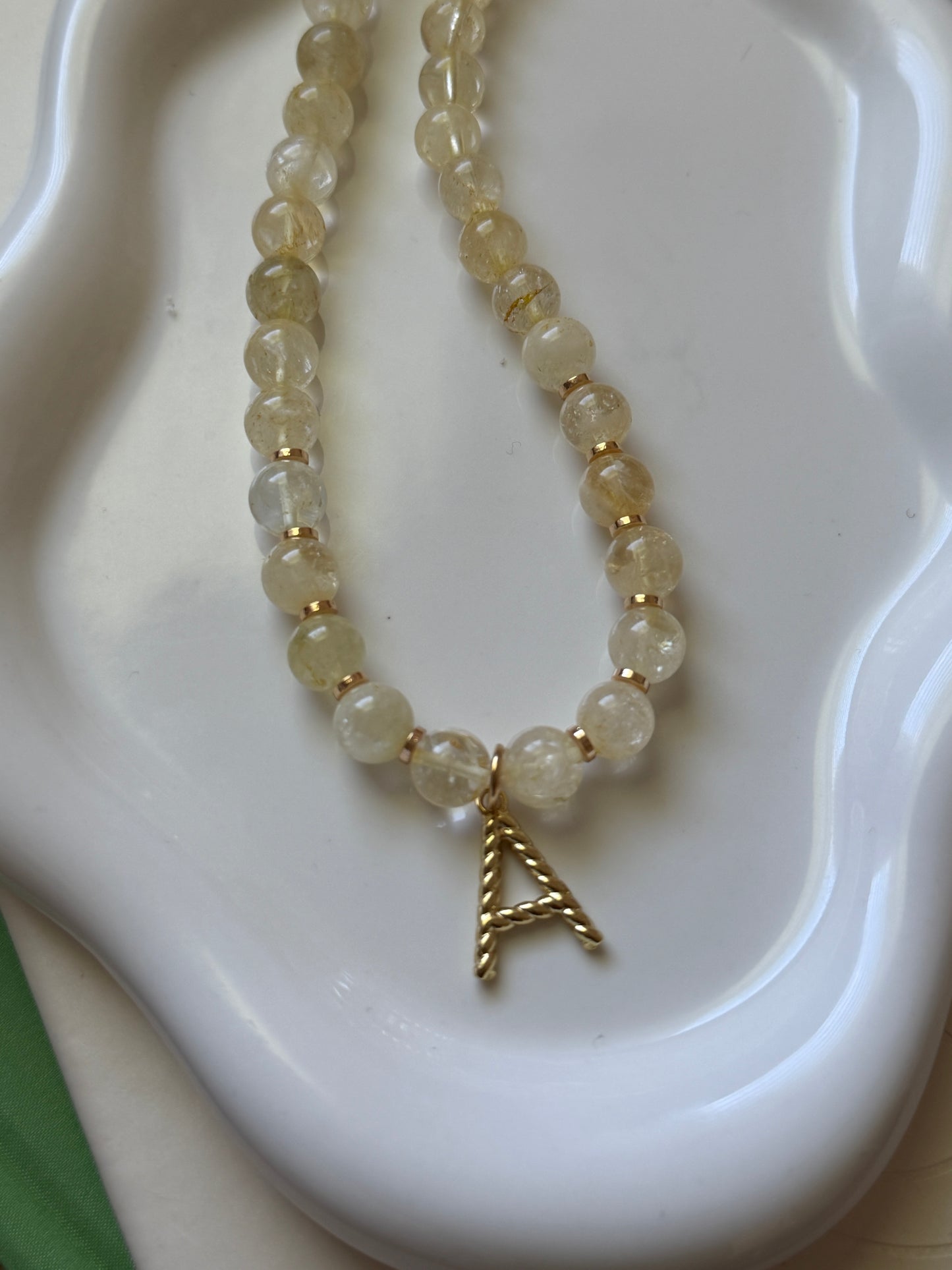 Yellow Beaded Necklace