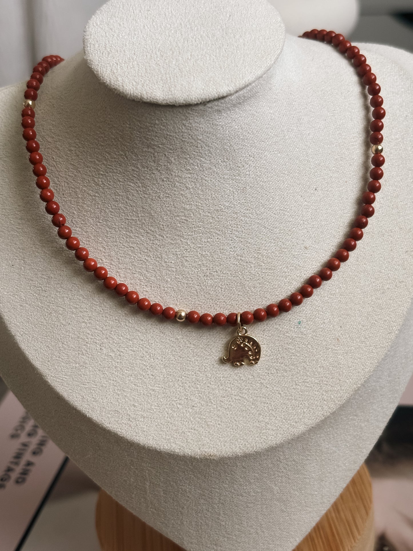Red Beaded Necklace