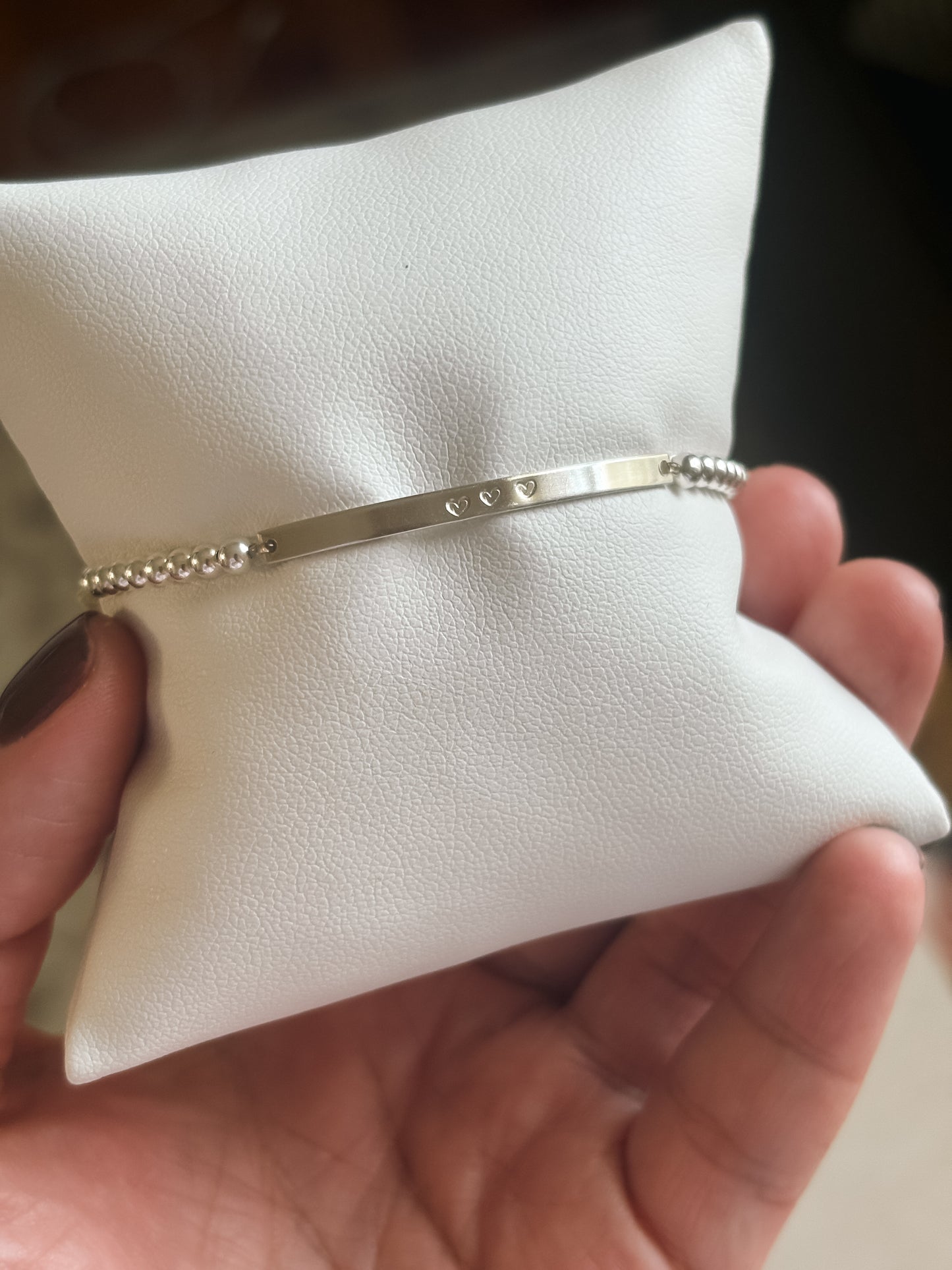 Sterling Silver Bar Bracelet