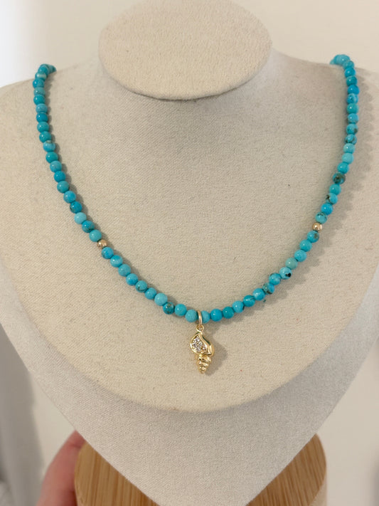 Turquoise Beaded Necklace