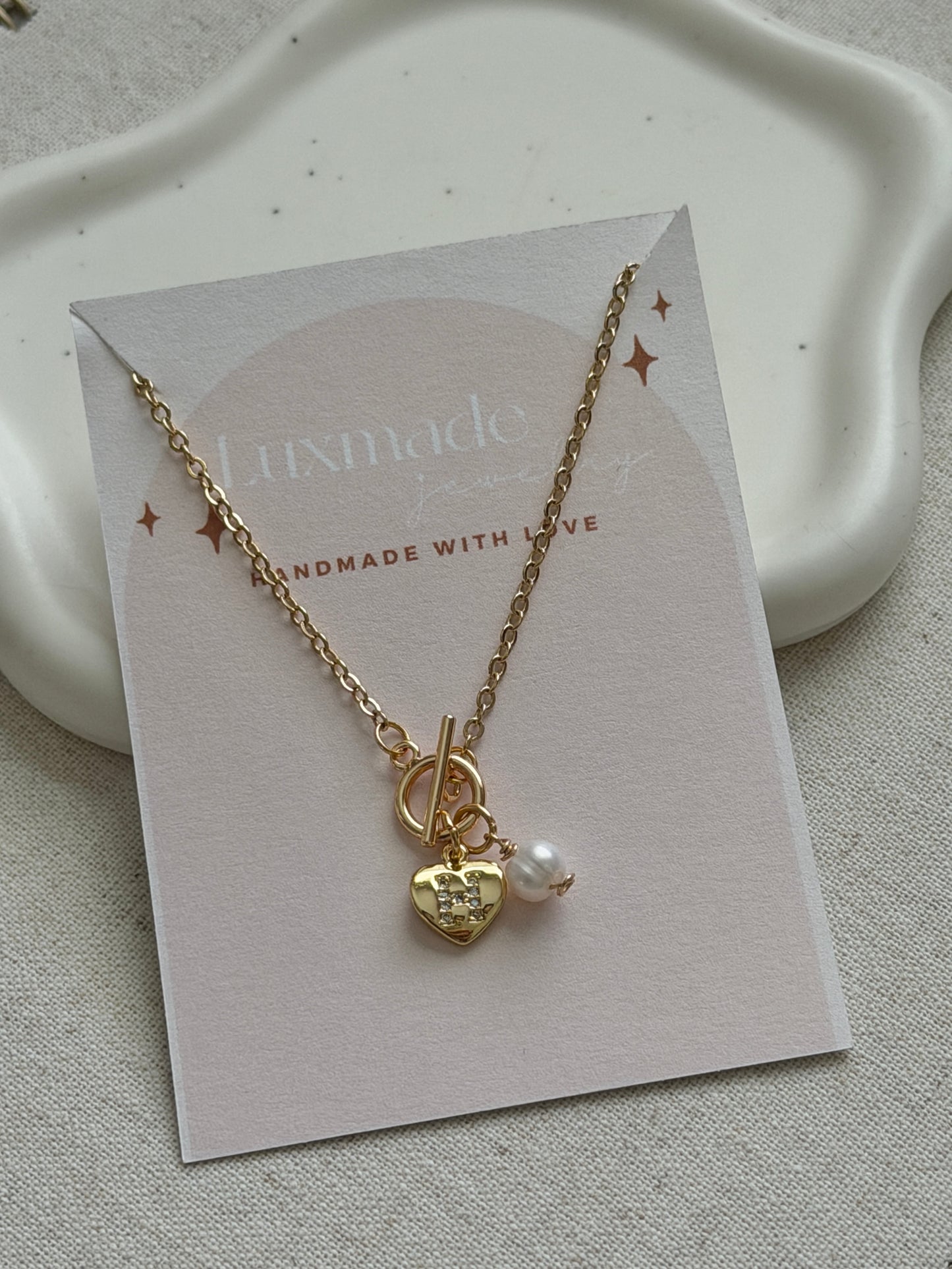 Heart & Pearl Necklace