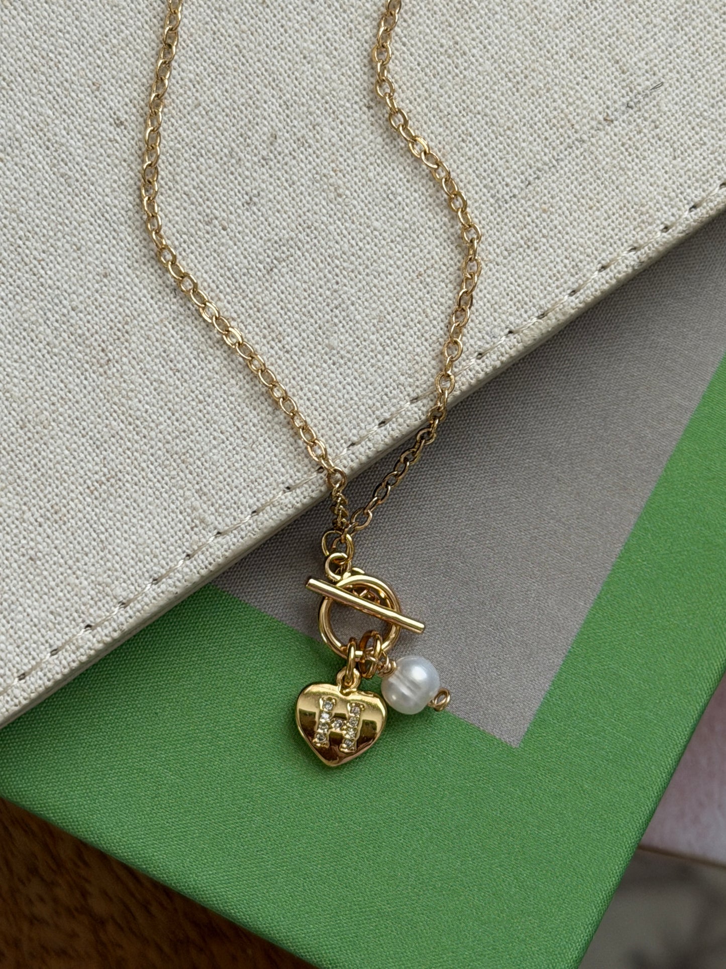 Heart & Pearl Necklace