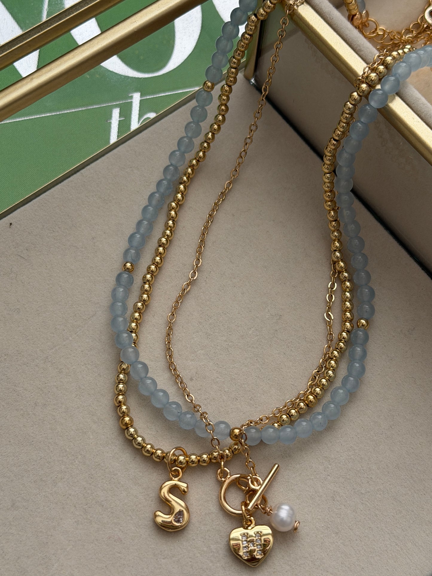 Beaded Initial Necklace
