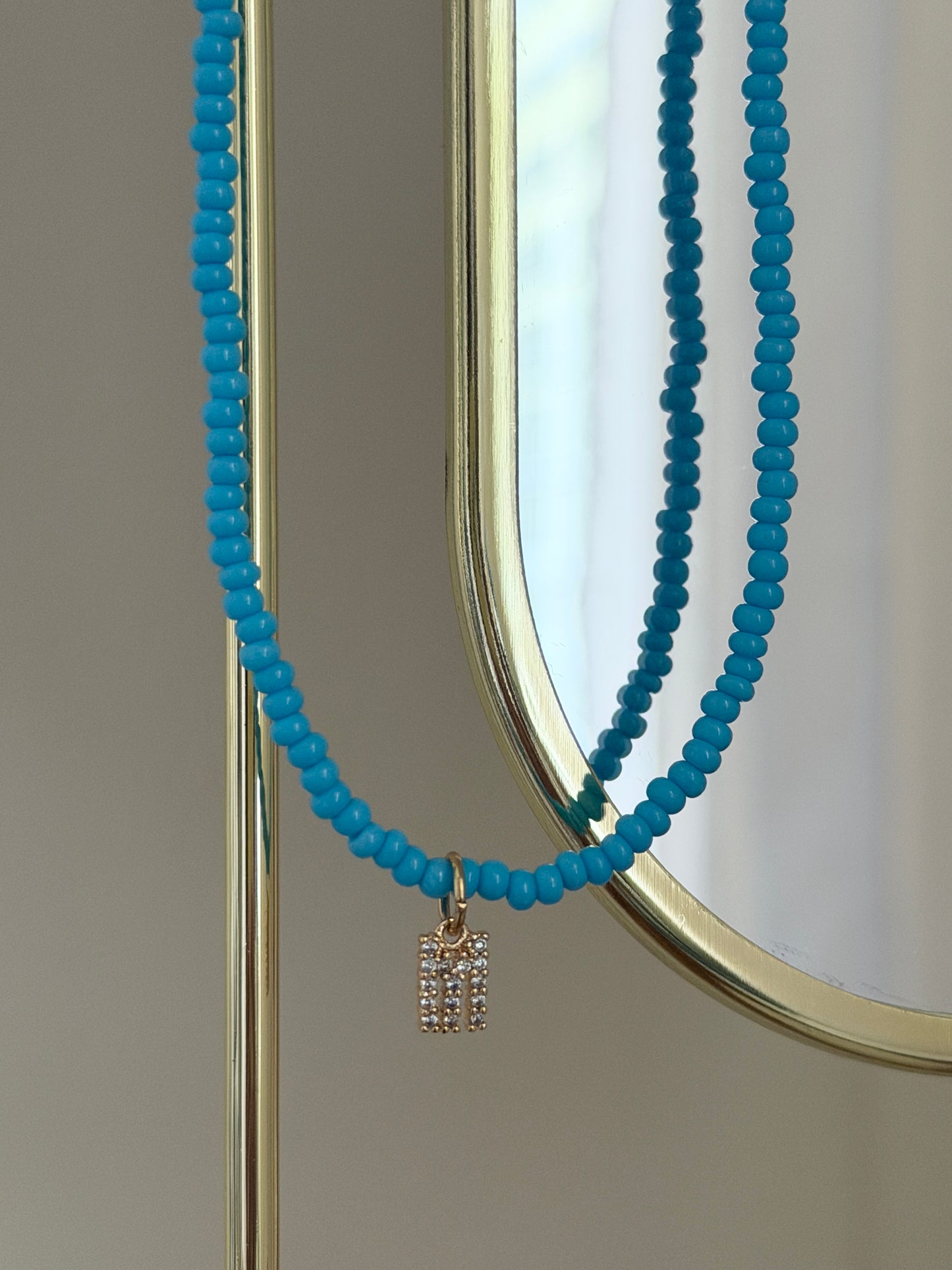 Mini CZ  Turquoise Necklace