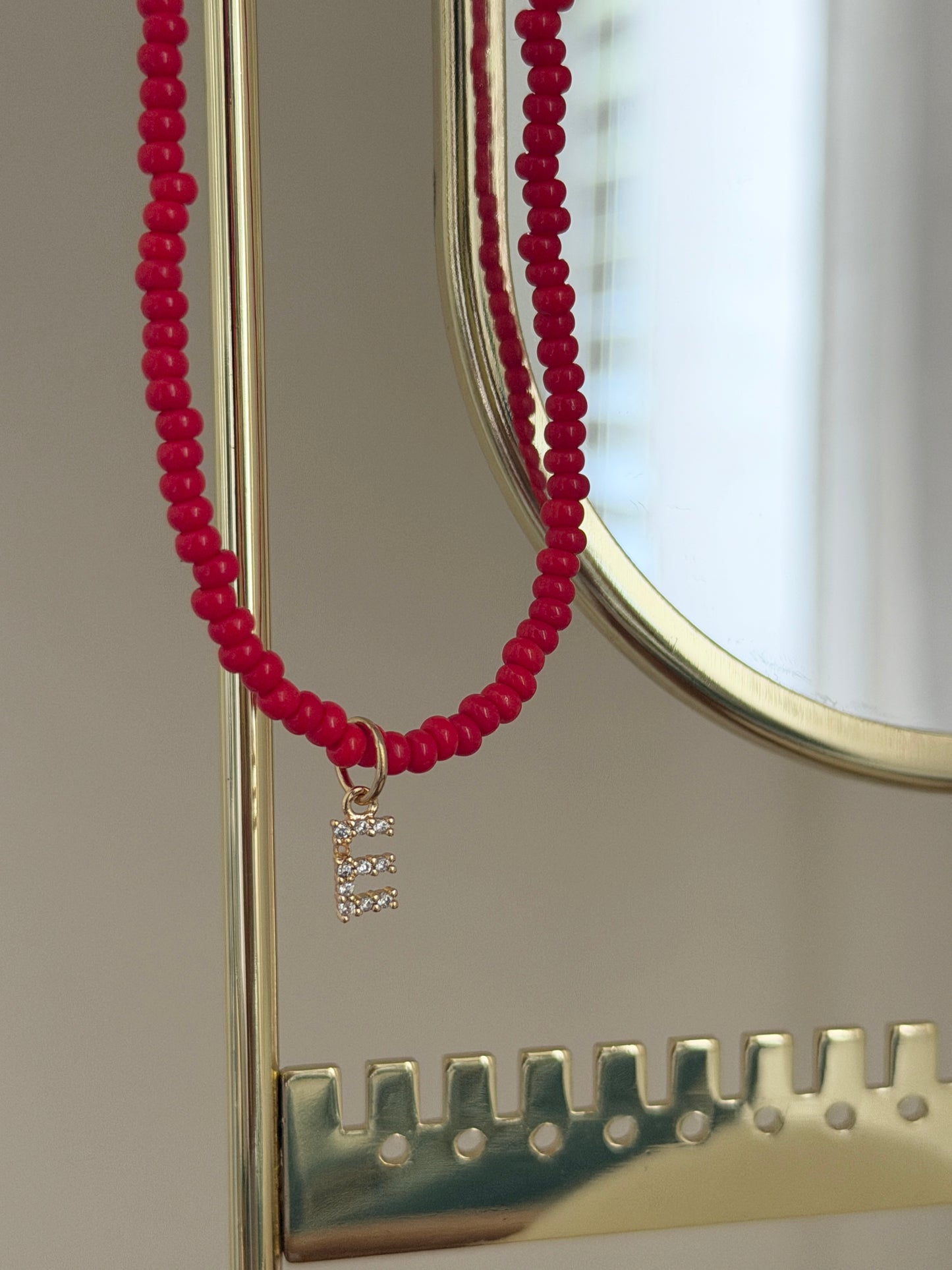 Mini CZ Red Necklace
