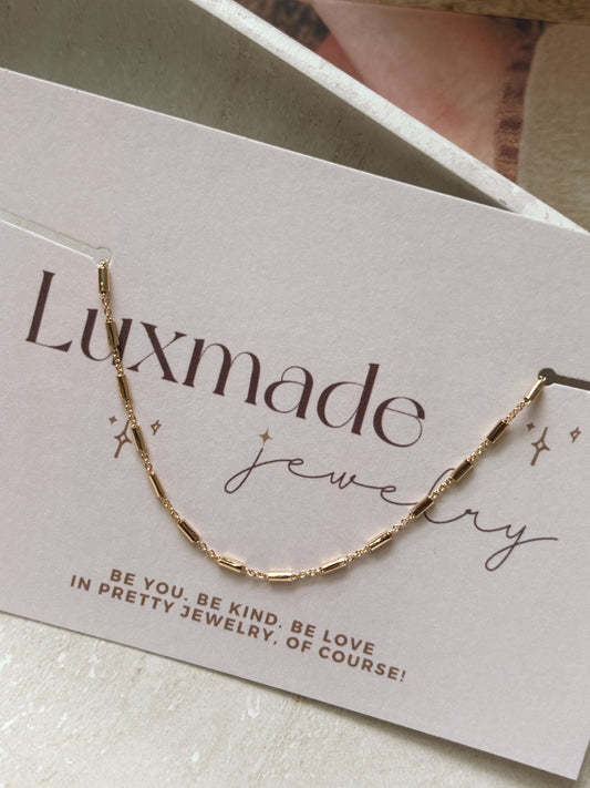 Tiny Tube Chain Anklet