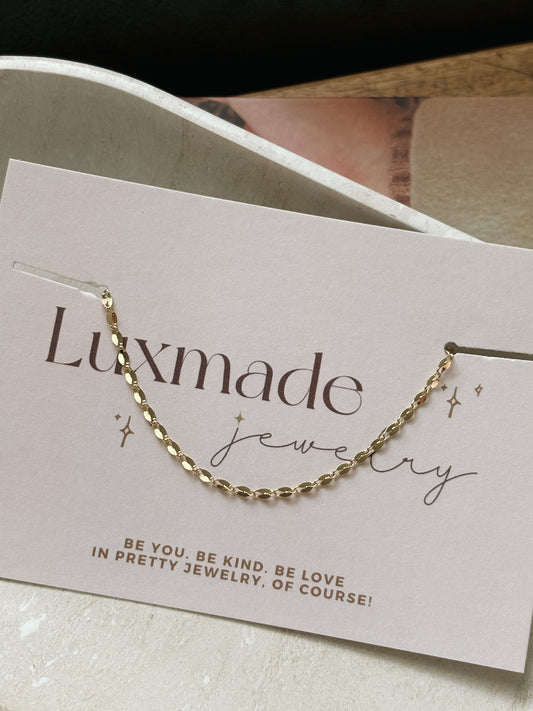 Dainty  Gold Twisted Anklet