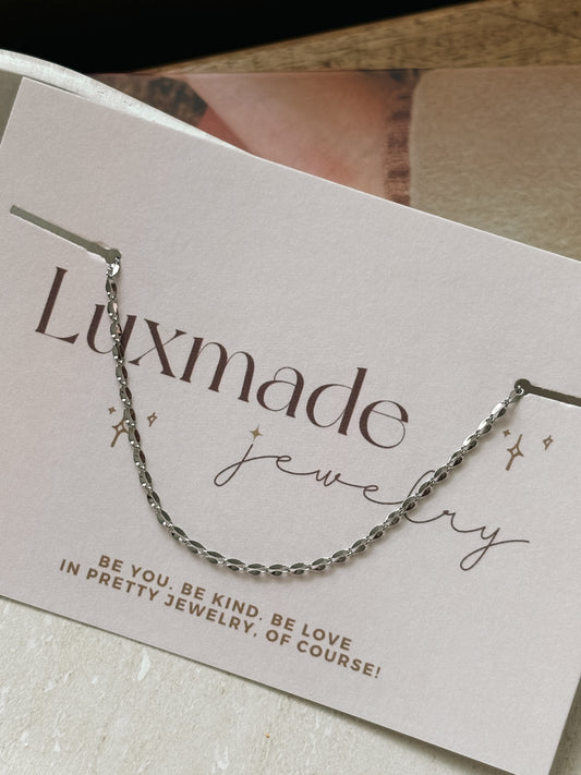 Dainty Silver Twisted Anklet