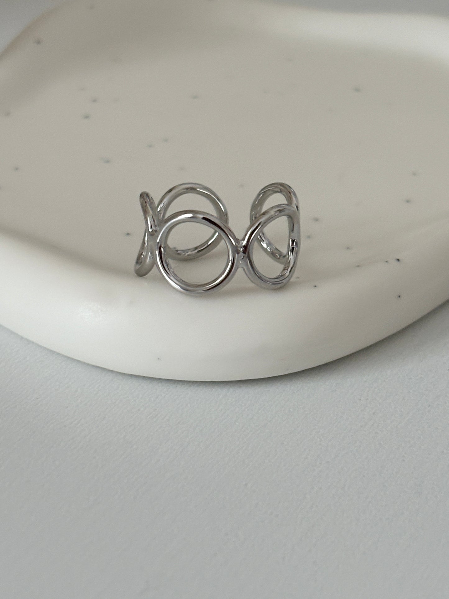 Silver Link Ring