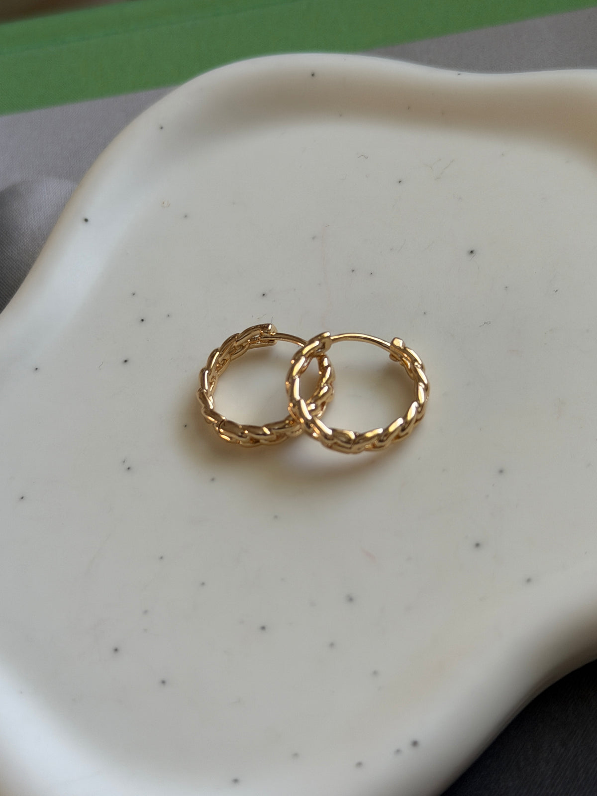 Pave Hoop Earrings