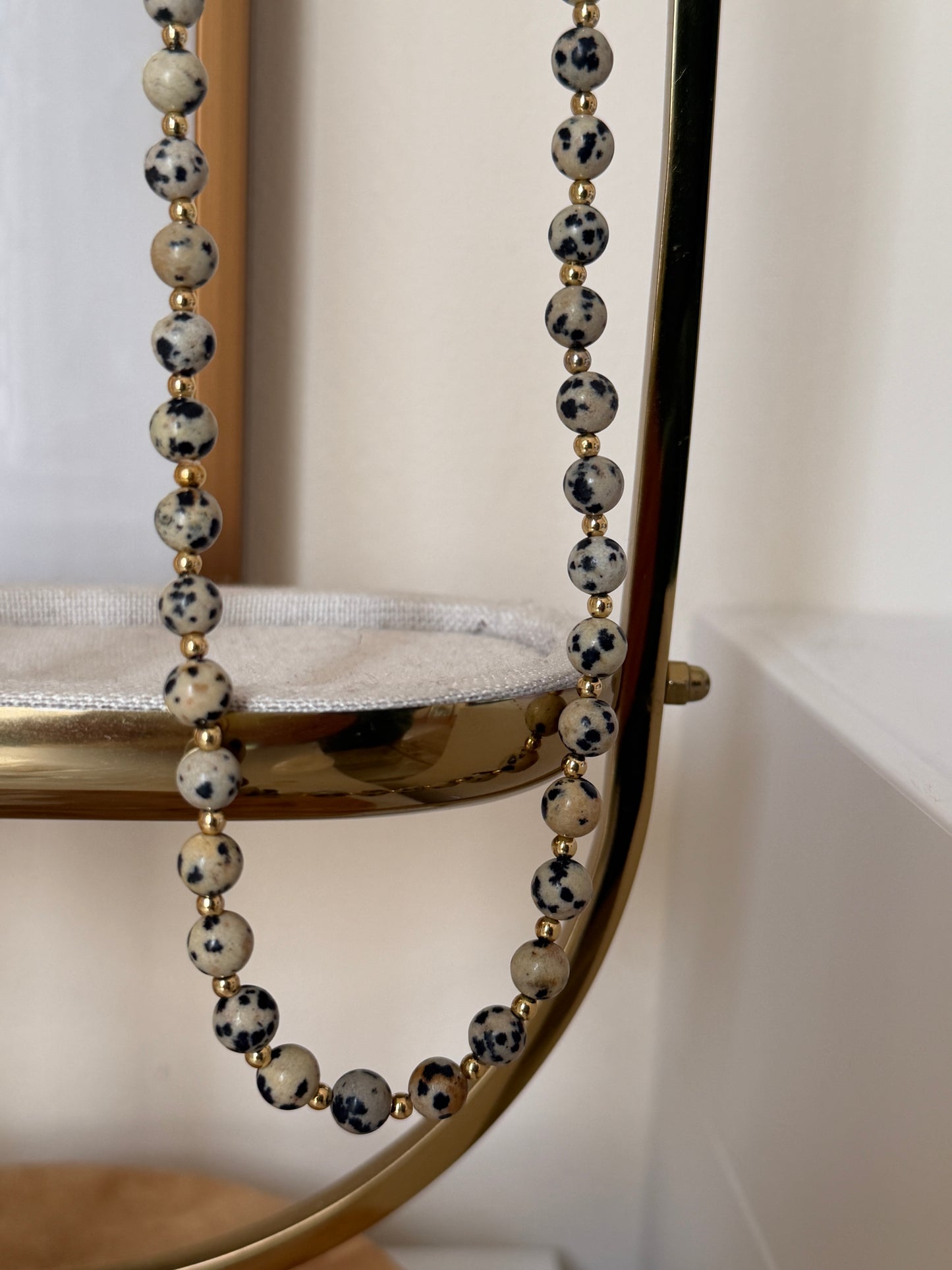 Dalmation Beaded Necklace