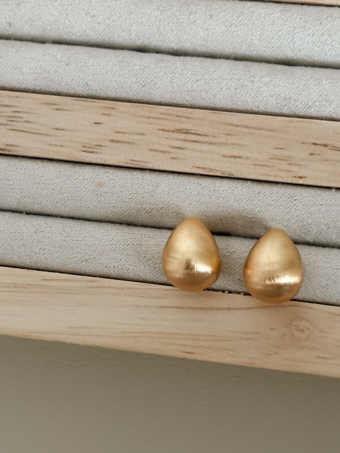 Matte Tear Drop Earrings