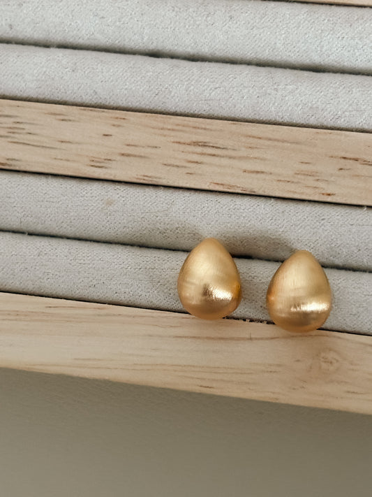 Matte Tear Drop Earrings