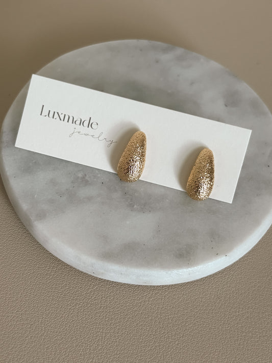 Textured Tear Drop Earrings