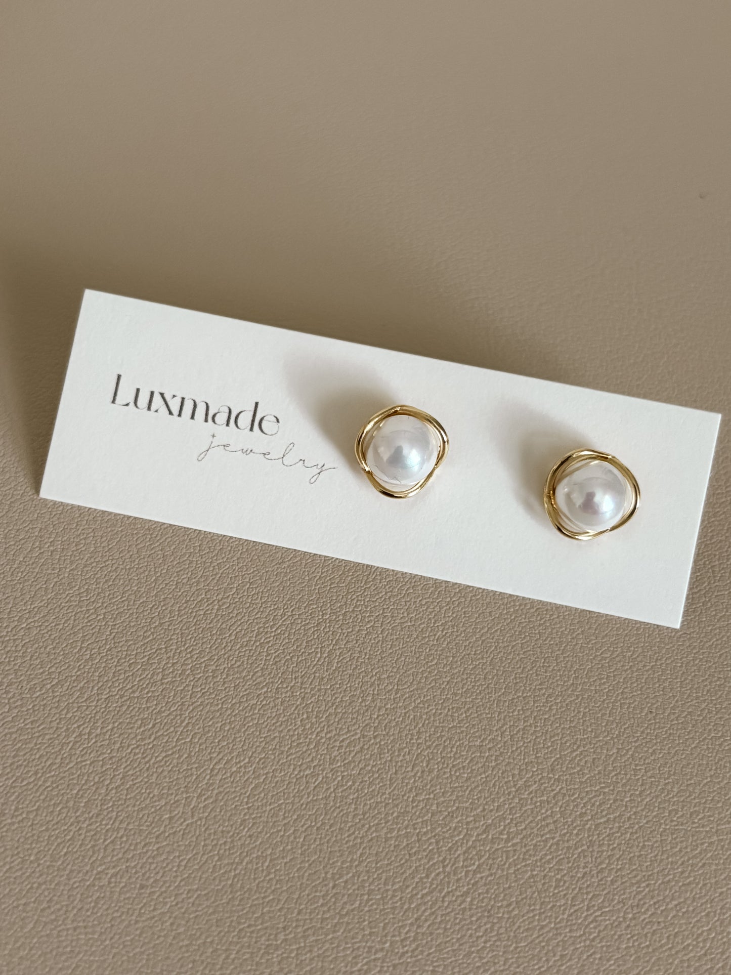Pearl And Gold Studs