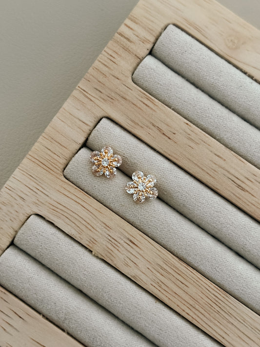 Flower Power CZ Studs