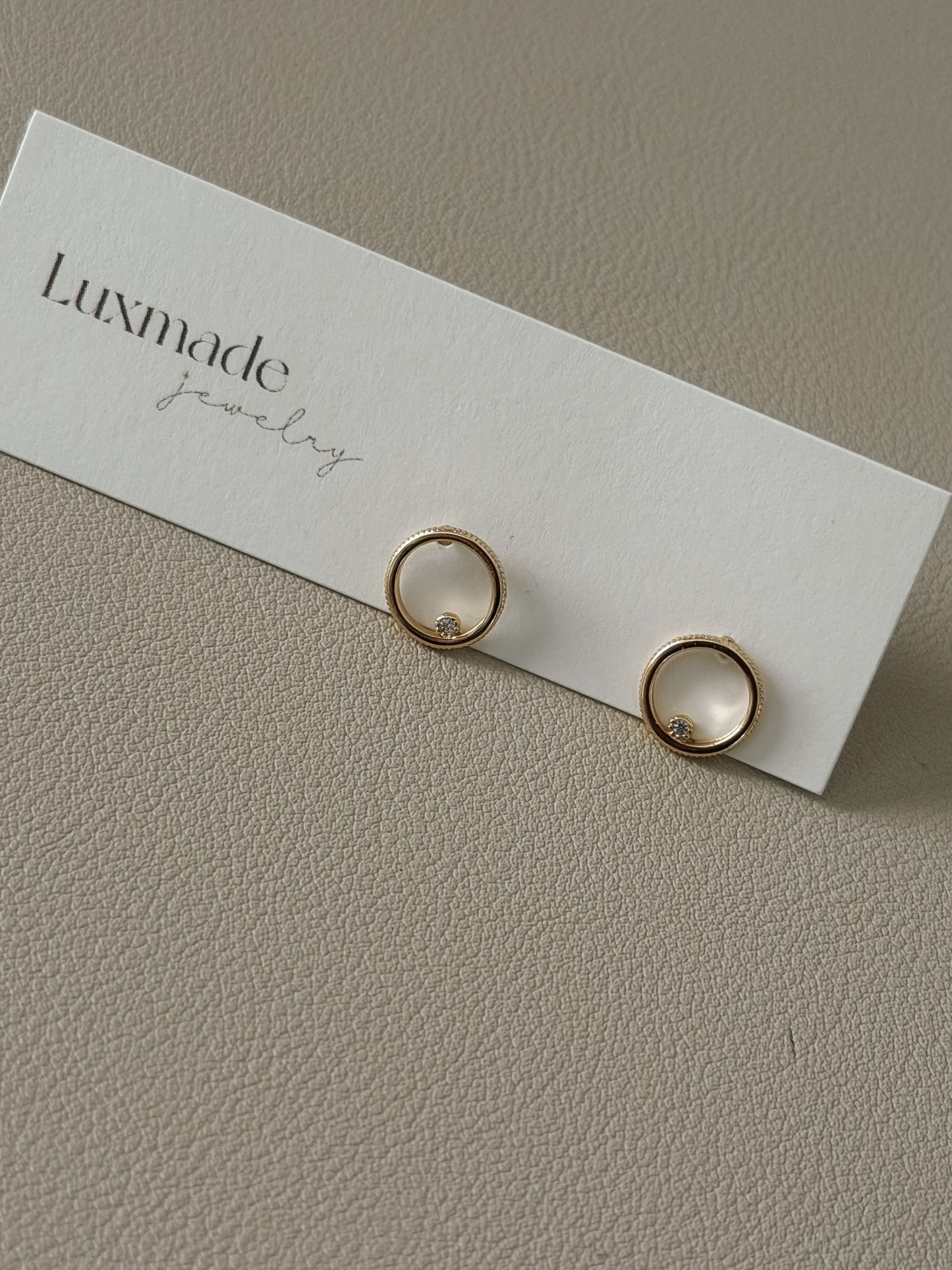 CZ Pave Round Studs