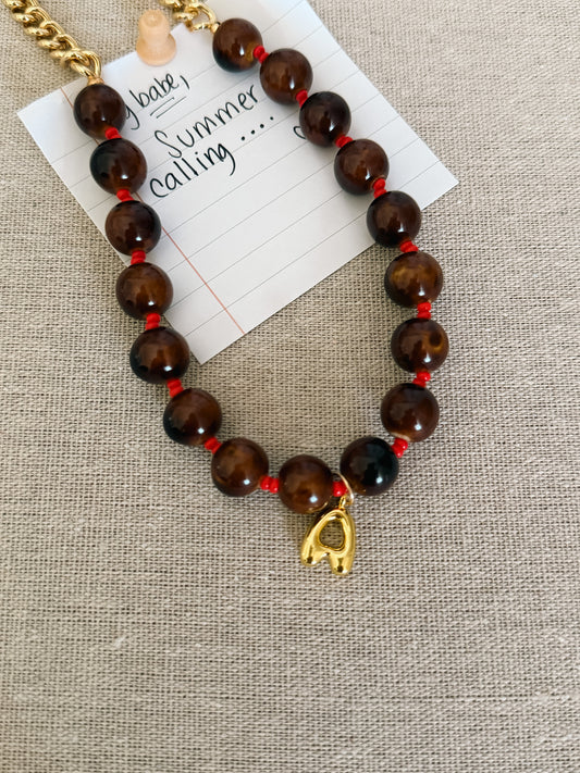 Brown Stone Necklace