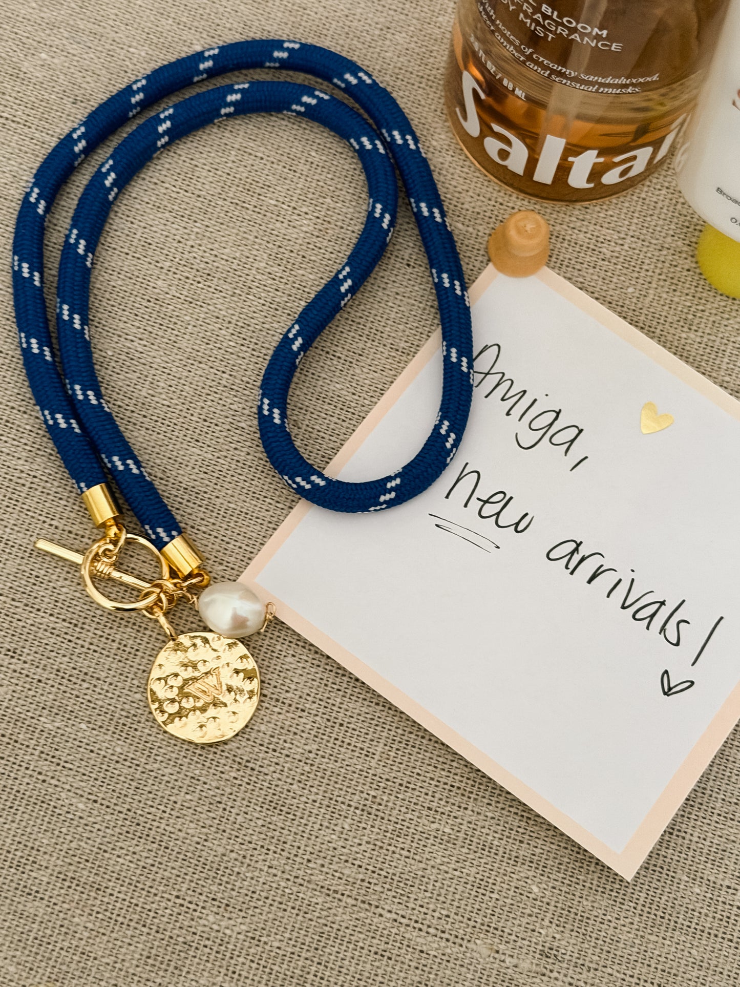 Dark Blue Parcard Necklace