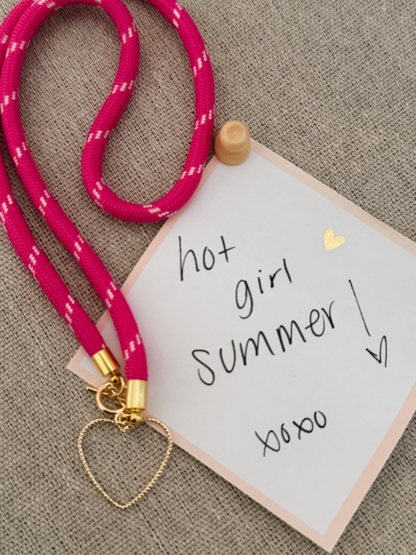 Hot Pink Paracord Nekclace