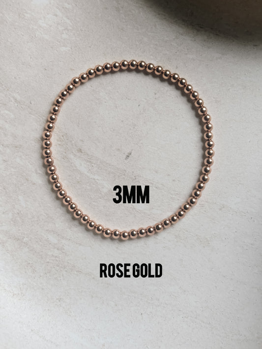 14k Rose Gold Beads
